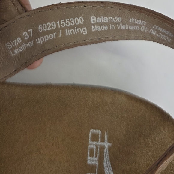 Dansko Women's Roslyn Tan Brown Waxy Burnished Sandal Buckle EU 37 US Size 6.5-7 - Picture 13 of 14